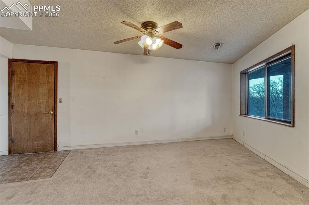 Garage entry into basement living area