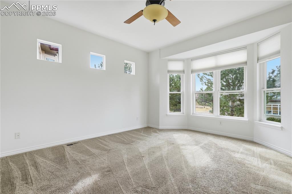 Main level primary suite with Southern views