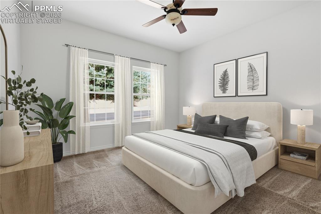 Virtually Staged asa bedroom 