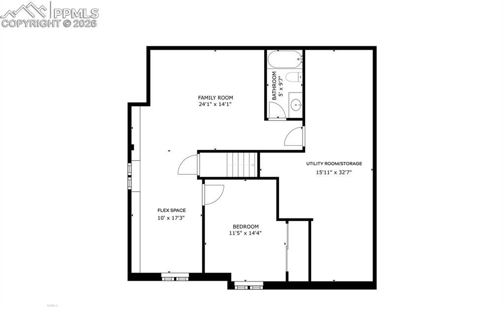 View of floor plan / room layout