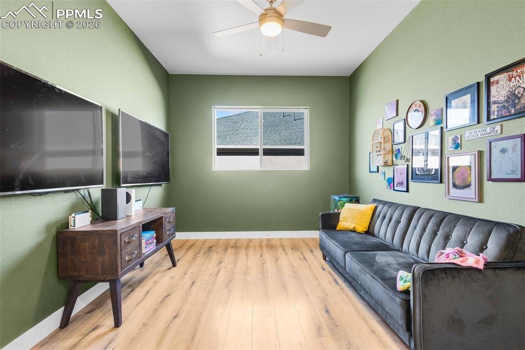 office with french doors and great natural light on the main level