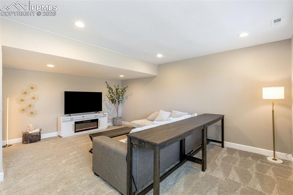 Spacious Basement Living Area