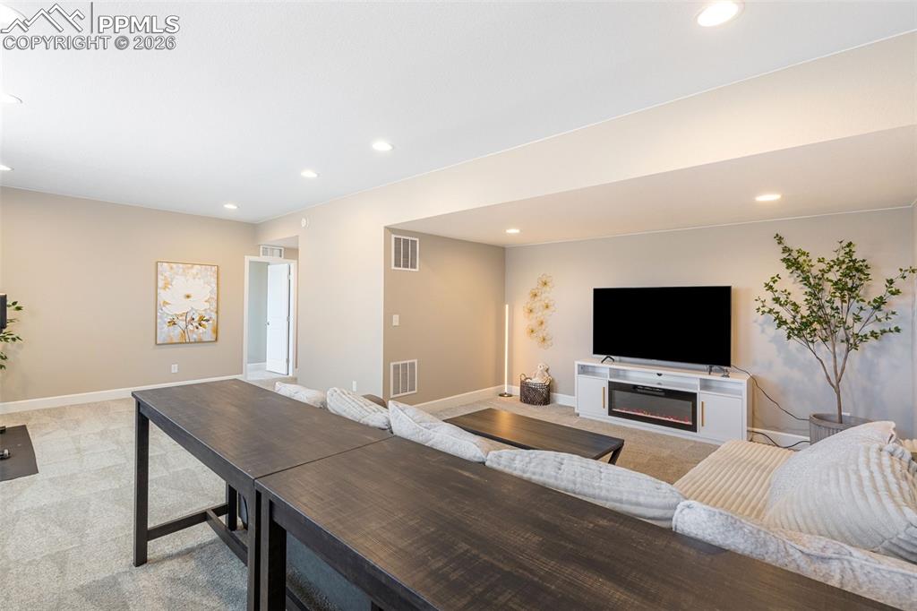 Spacious Basement Living Area