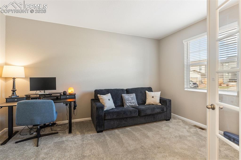 Spacious Dedicated Office with French Doors