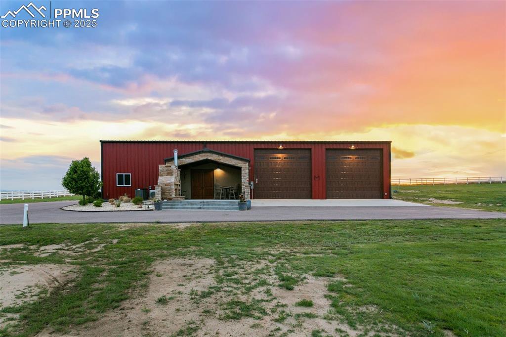 Barndominium with apartment (different from red storage barn in previous pictures)