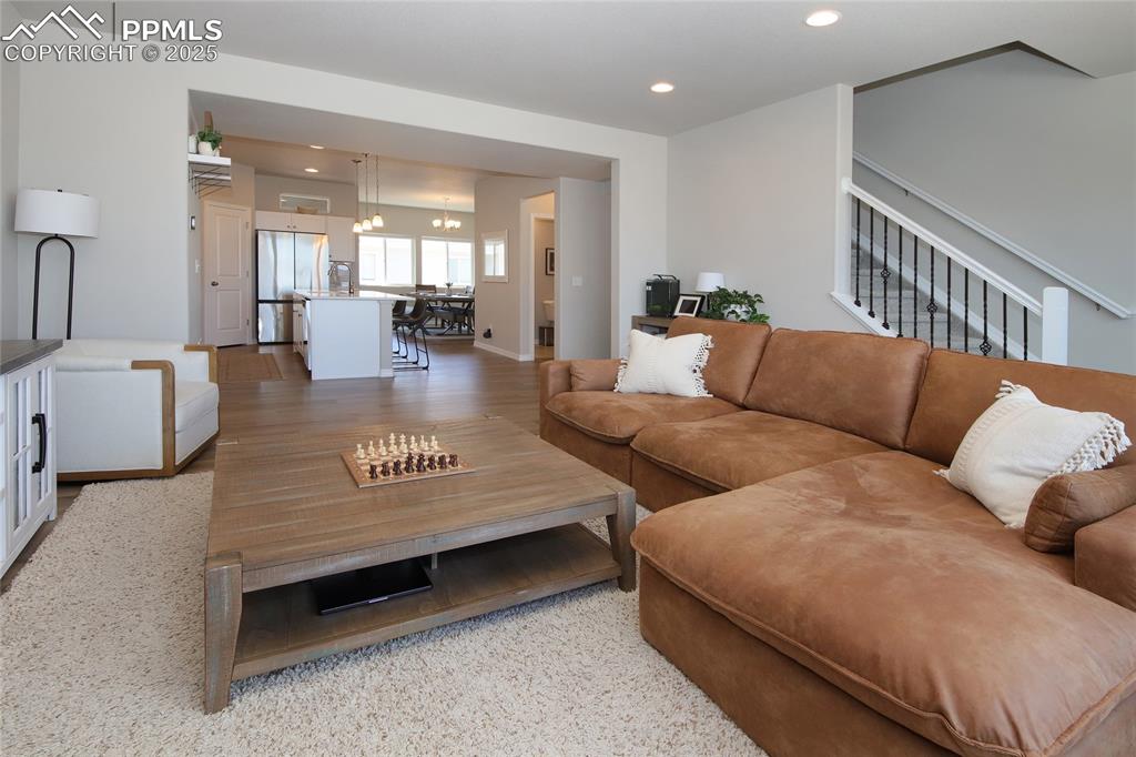 Open concept main living space.