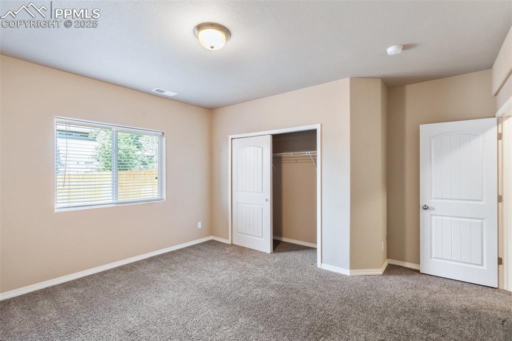 Bedroom Basement Level - Unfurnished bedroom featuring a closet and carpet floors