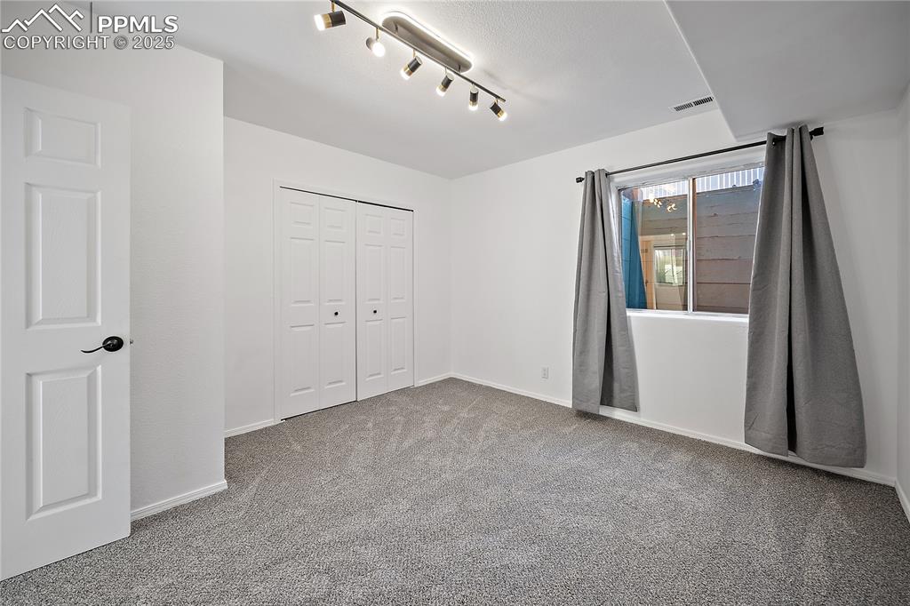 Spacious lower level bedroom 