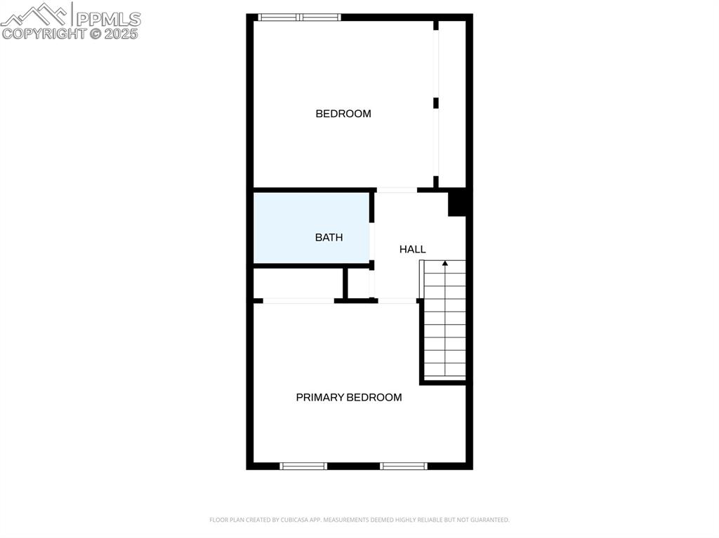 Upstairs floor plan