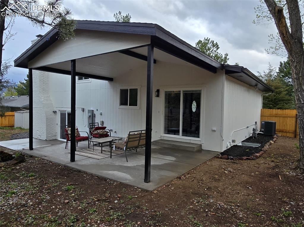 Back of house featuring a patio area