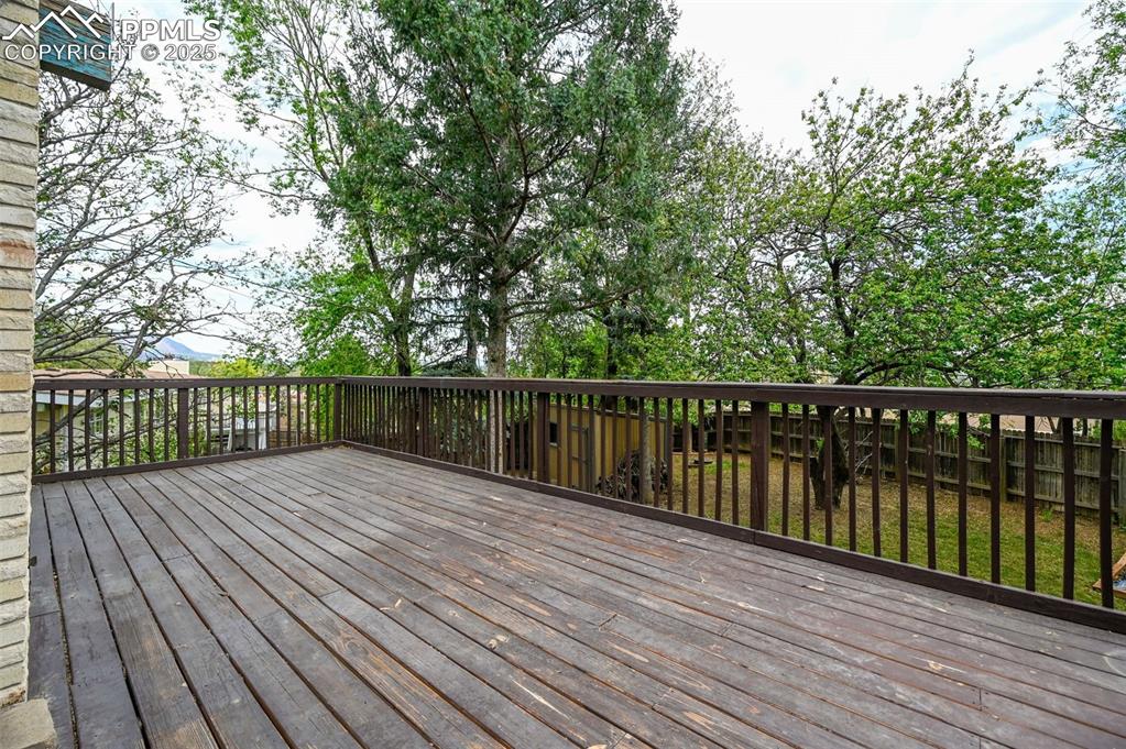 View of wooden terrace