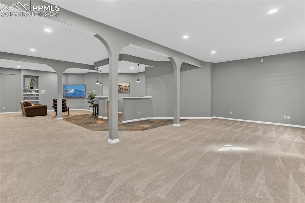 Massive rec room downstairs