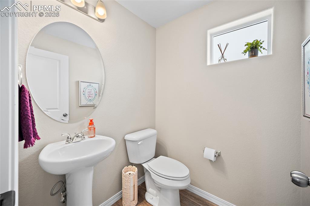 Main level half bath