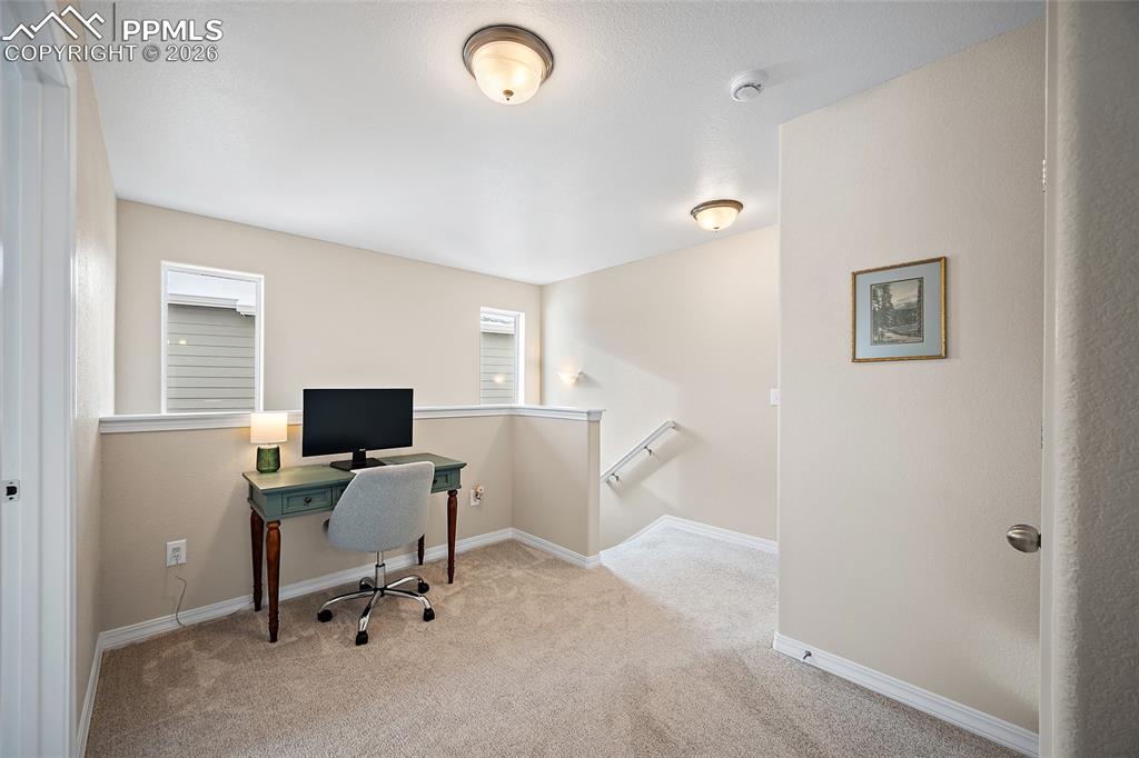 Upper level loft/office space