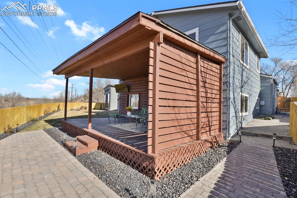 Enjoy the beautiful views and Colorado weather from this huge covered deck