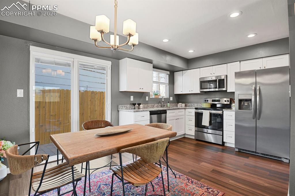 Front Door looking East to Driveway