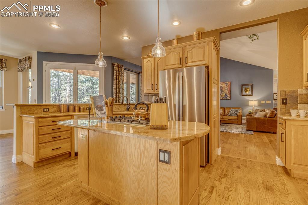 Lots of cabinets and storage in the kitchen for ease.
