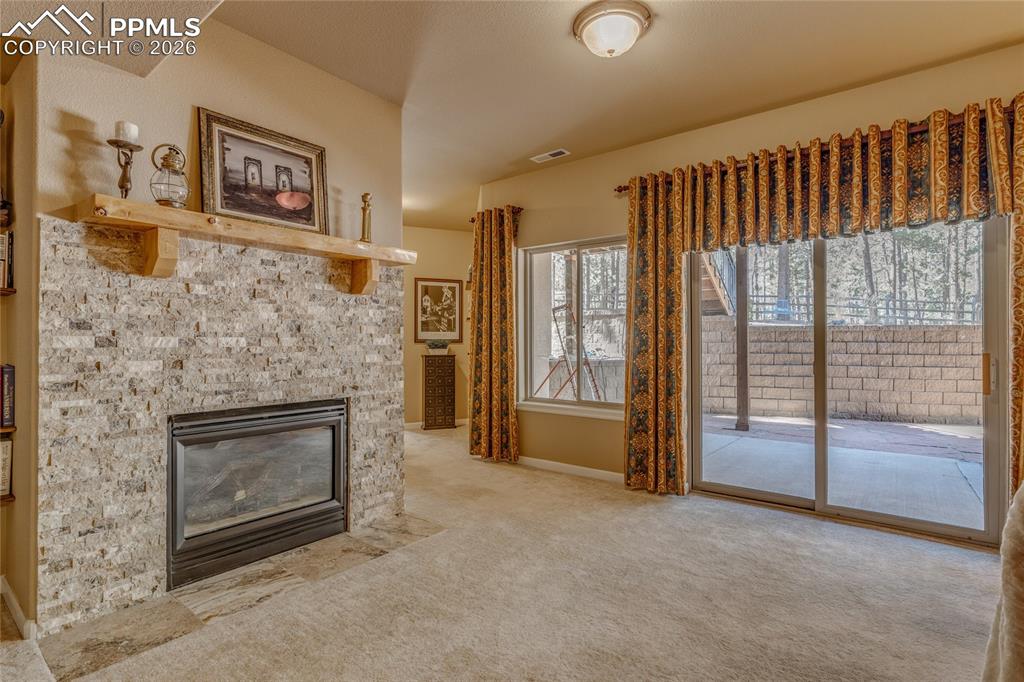 Gas fireplace in the den and enjoy the walk-out basement.