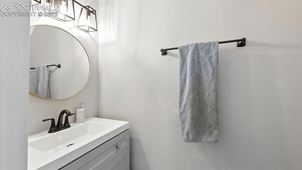 Convenient main level Powder Bathroom.