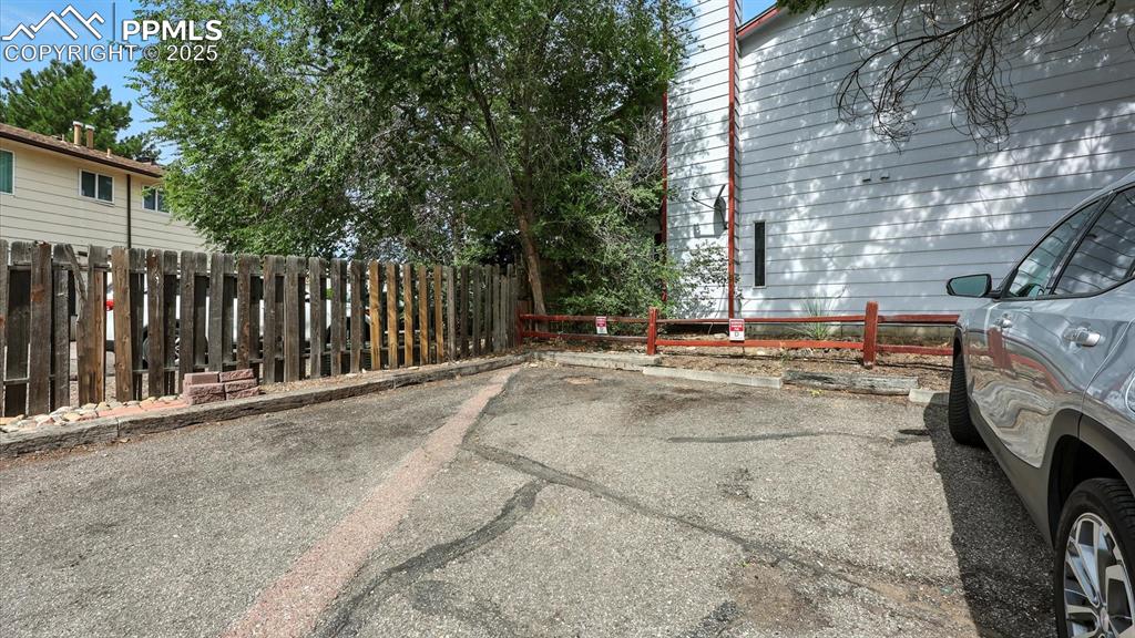 Assigned off street parking in the back of the unit.