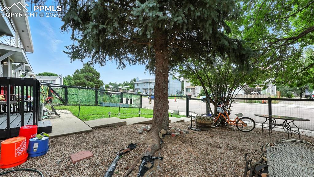 Low maintenance landscaping and private yard for the kids and pets to play.