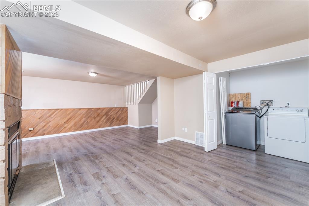 Laundry closet in downstairs living room
