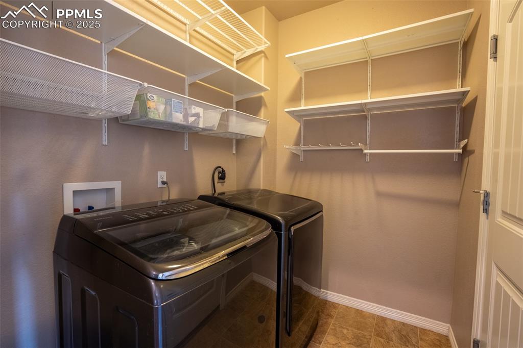 Laundry with door to 2 car garage (main floor)