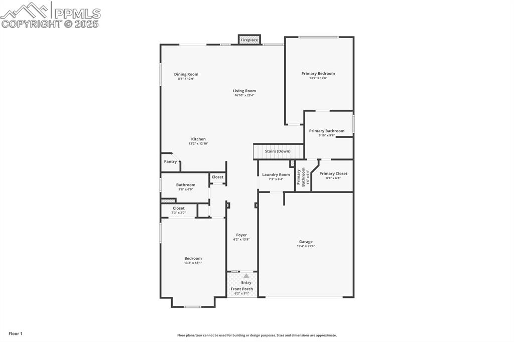 Main level floor plan