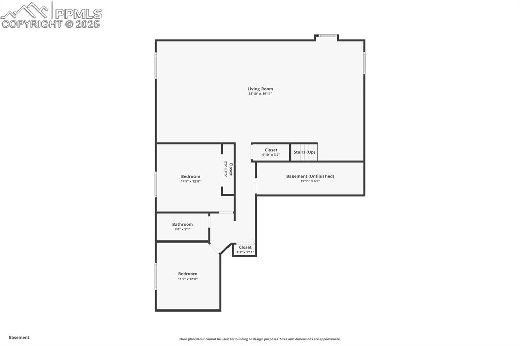 Basement floor plan *second bedroom does have walk in closet*