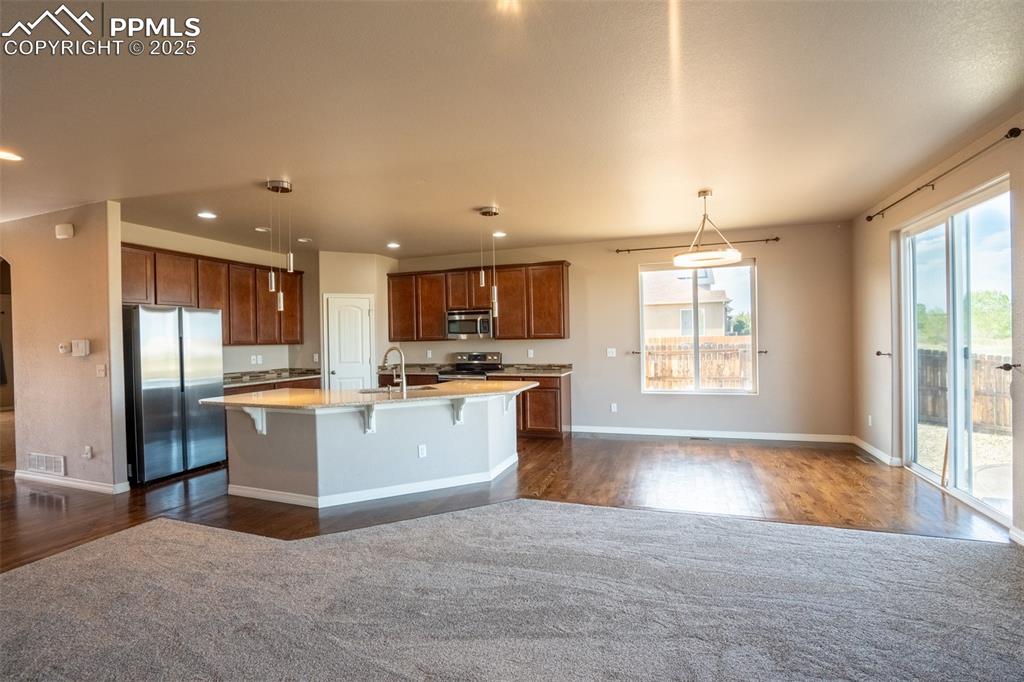 Kitchen/dining room/living room (main floor)