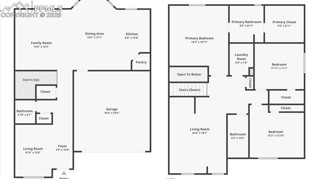 Whole house floor plan.