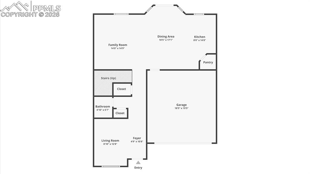 Main Level Floor Plan.