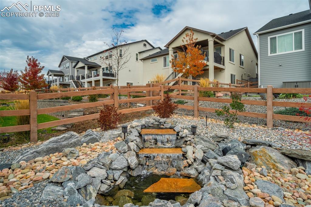 Relaxing water feature 