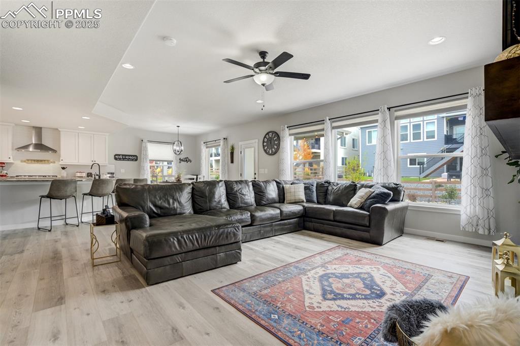 Open floorploor is inviting and bright