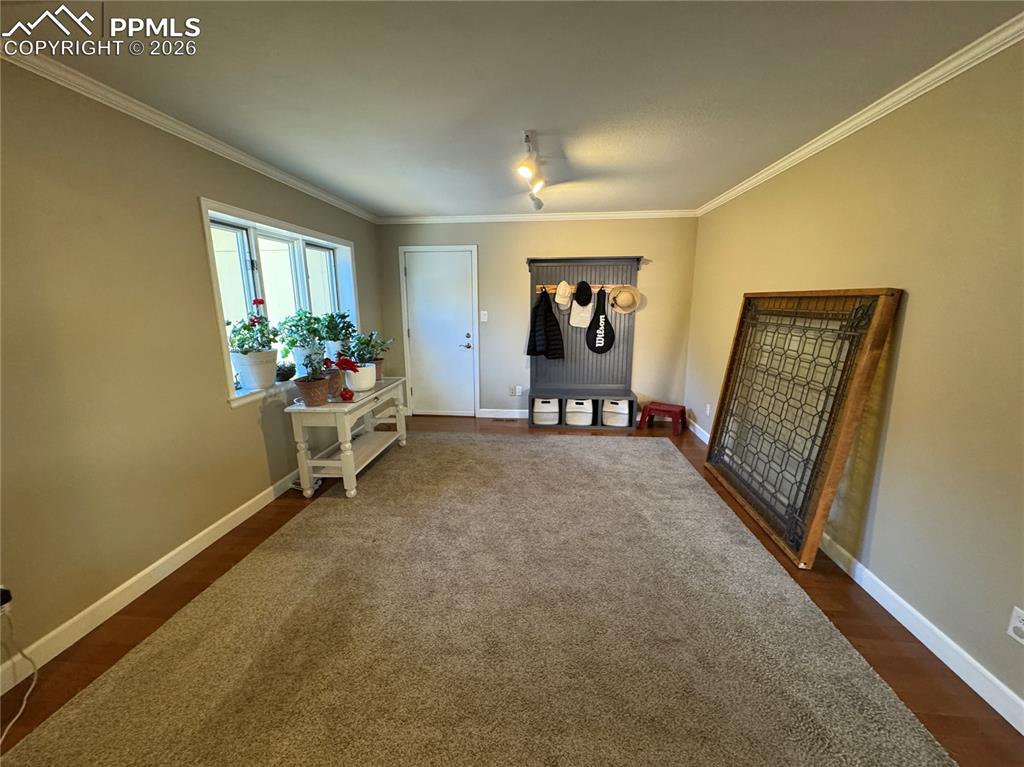 Entrance from garage.