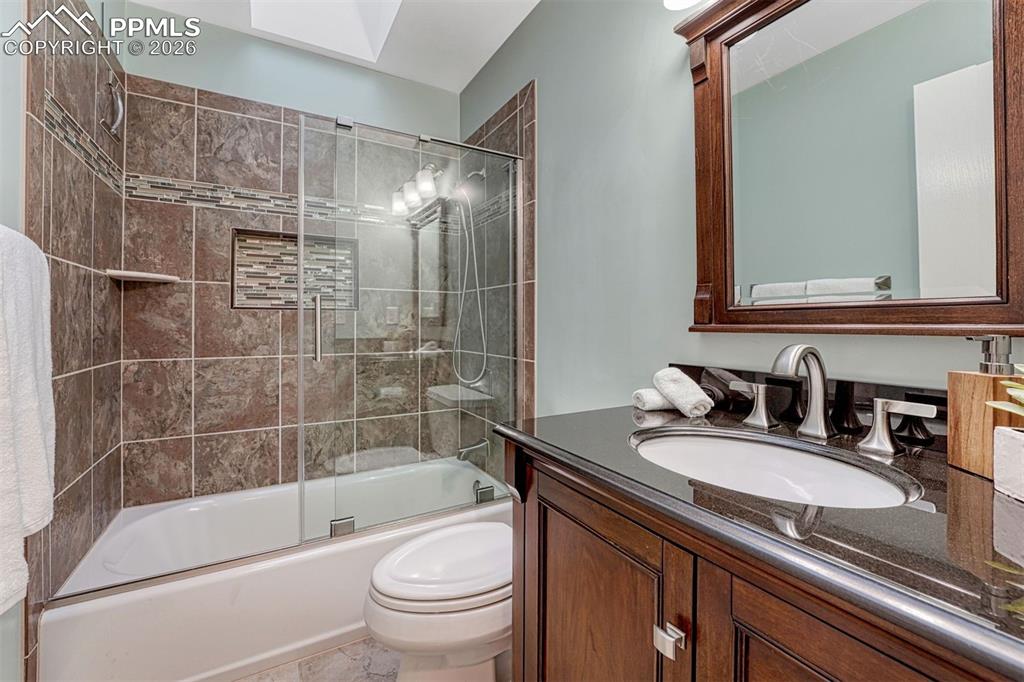 Updated basement bathroom