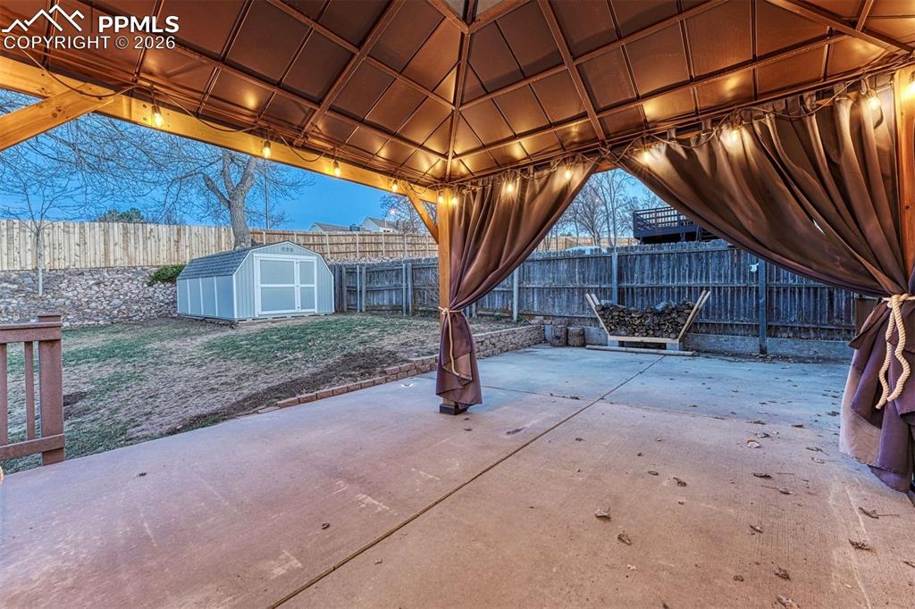 12x12 pergola is ready for day and night entertaining