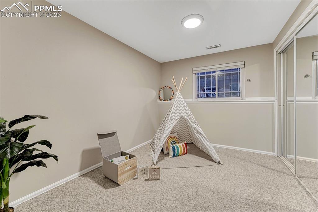 Garden level bedroom