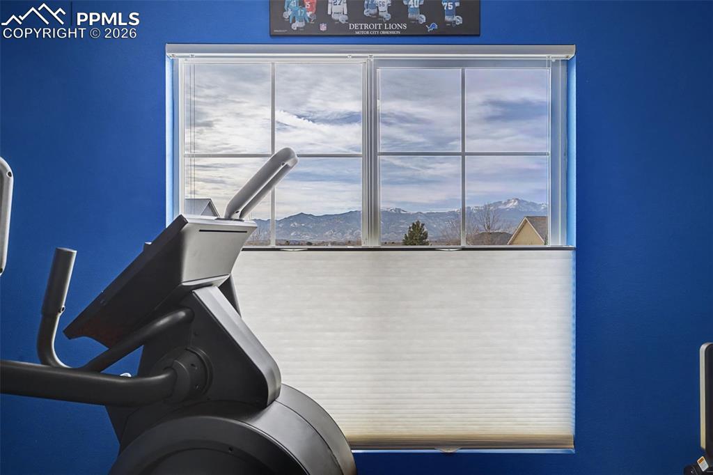 Incredible mountain views from the front bedroom window!