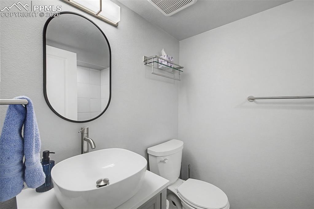 Remodeled basement bathroom.