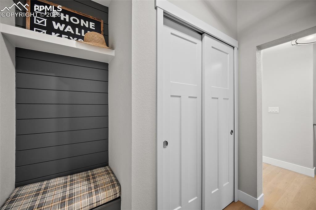 As you enter the home from garage. 