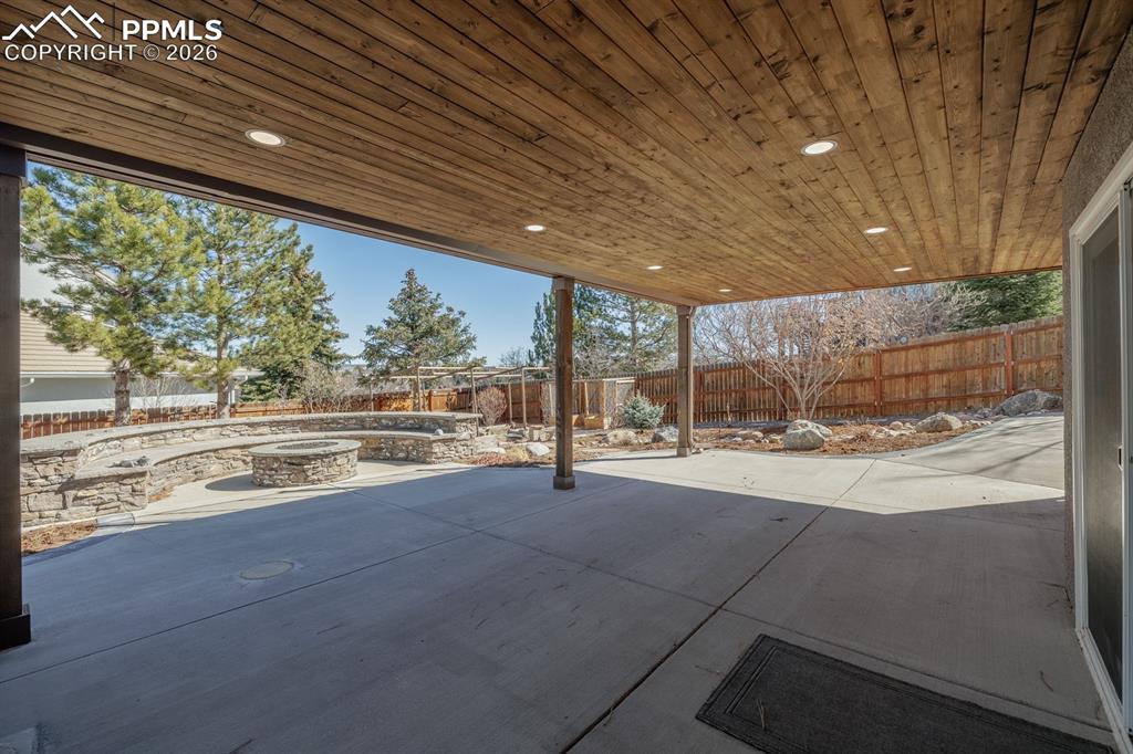 Walk out Patio from Basement to Back Yard