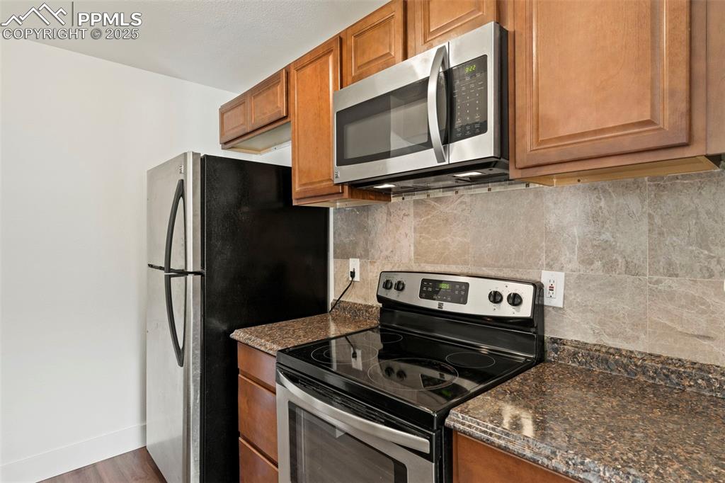 All kitchen appliances and updated countertops and cupboards