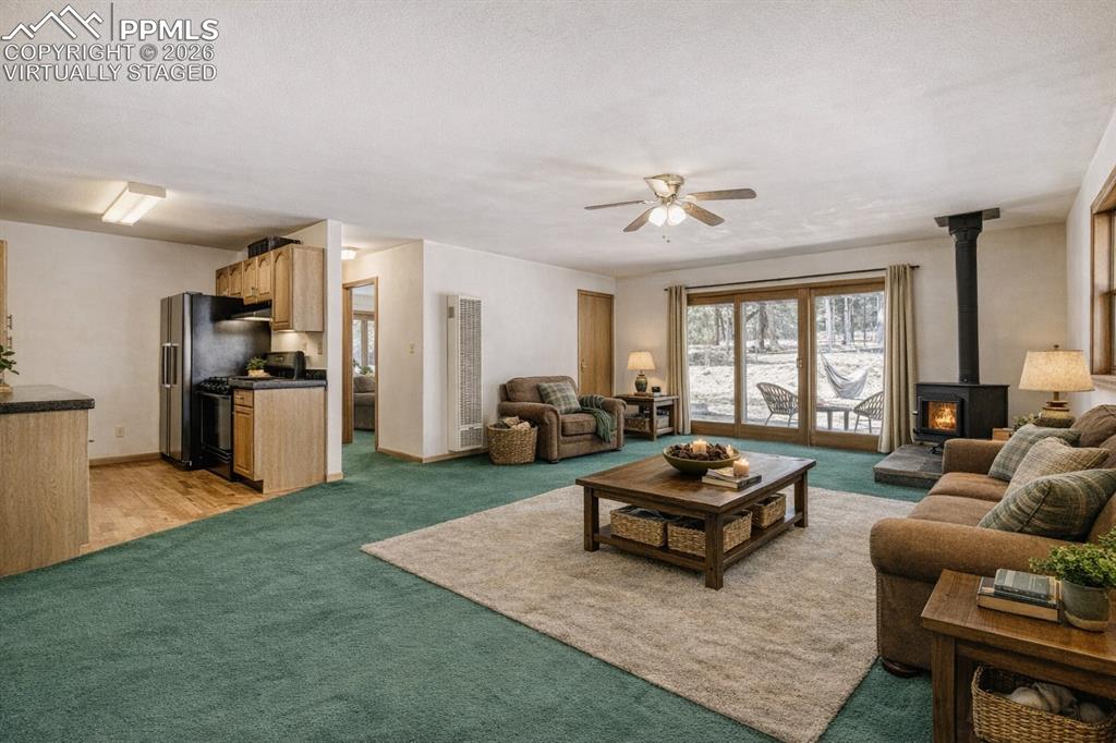 Virtually Staged Living Room