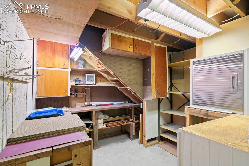 workshop in basement