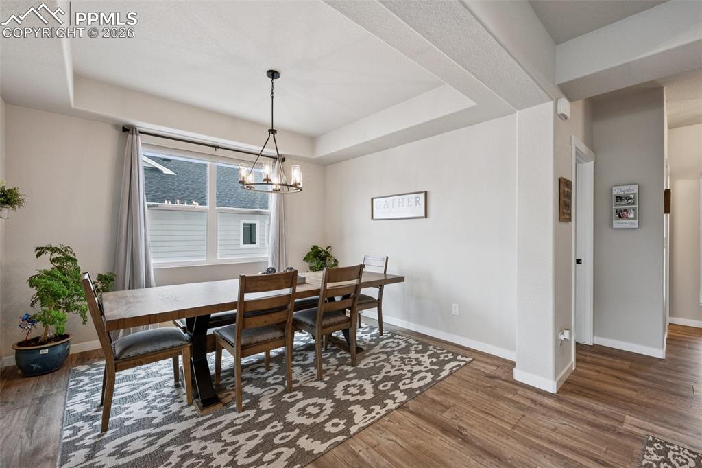 Features Tray Ceilings for added elegance.