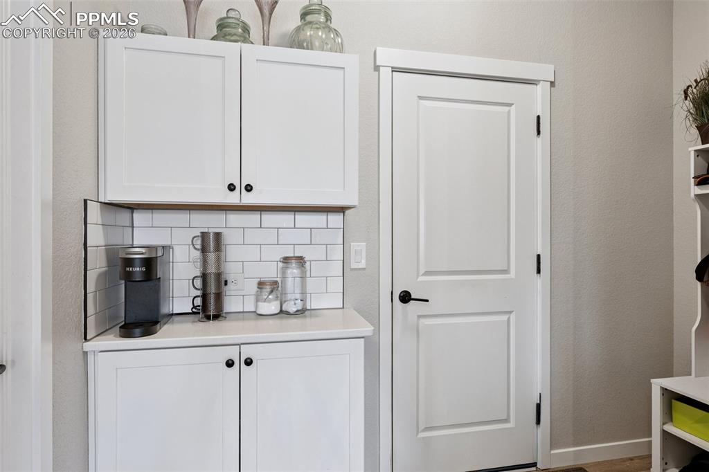 Coffee Bar, Pantry and Direct Garage Access