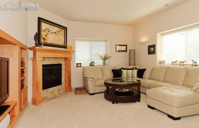 Family room furnished