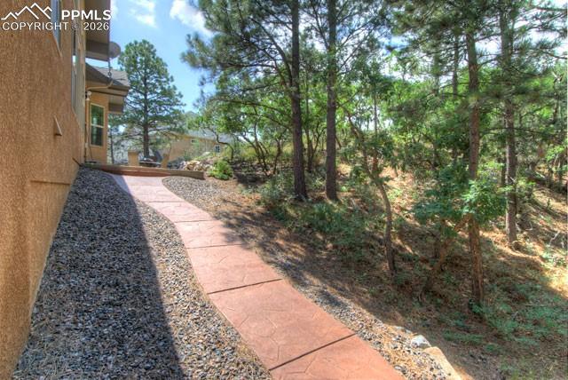 Walkway to private space