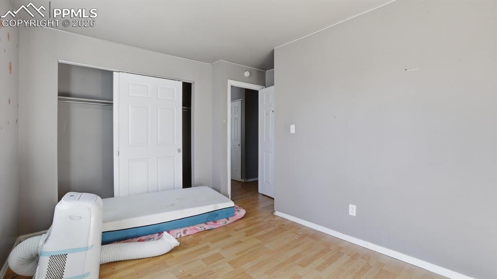Closet in the upper level Primary Bedroom.